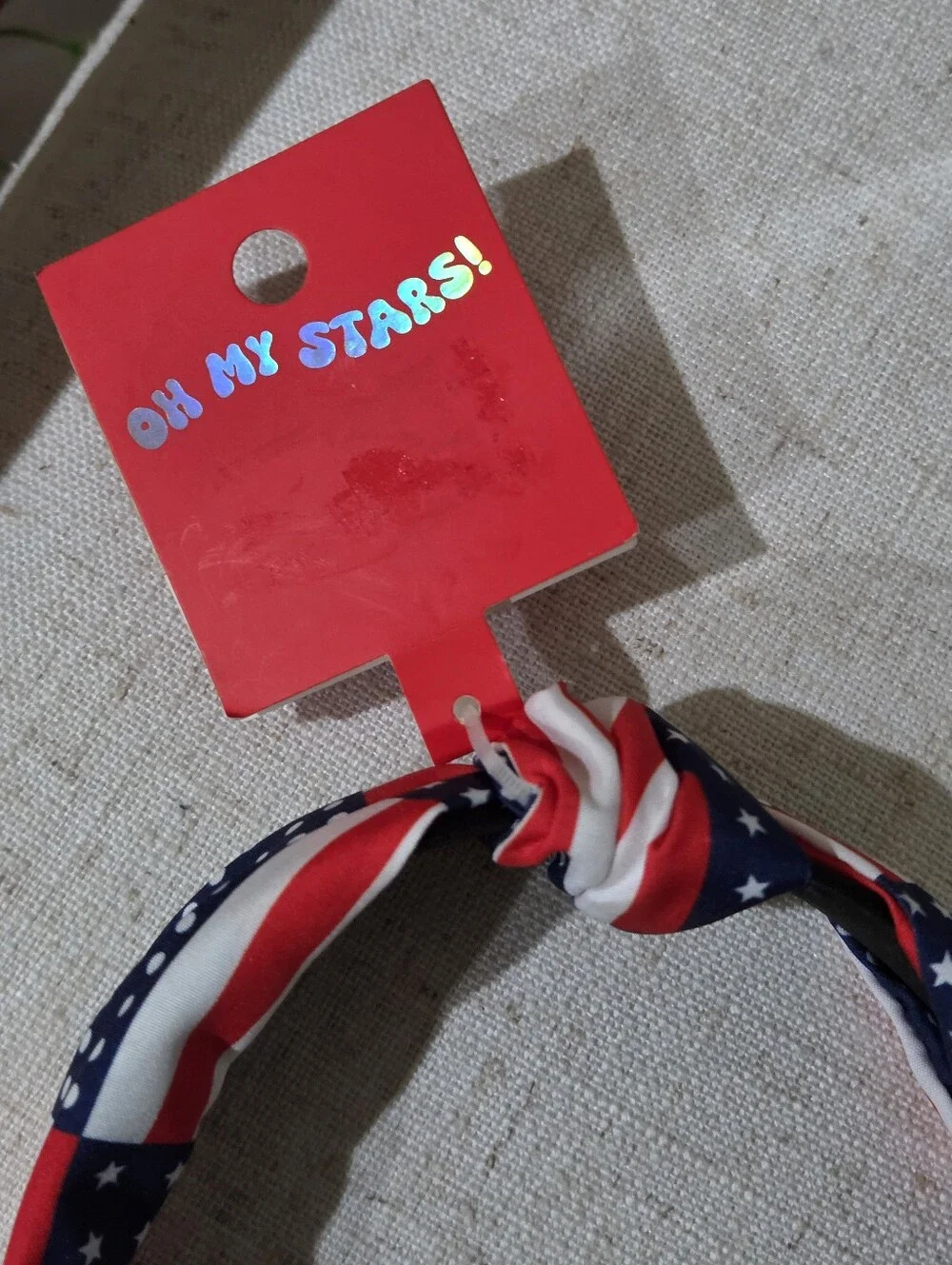 American Flag Knot Headband - Red, White & Blue NEW